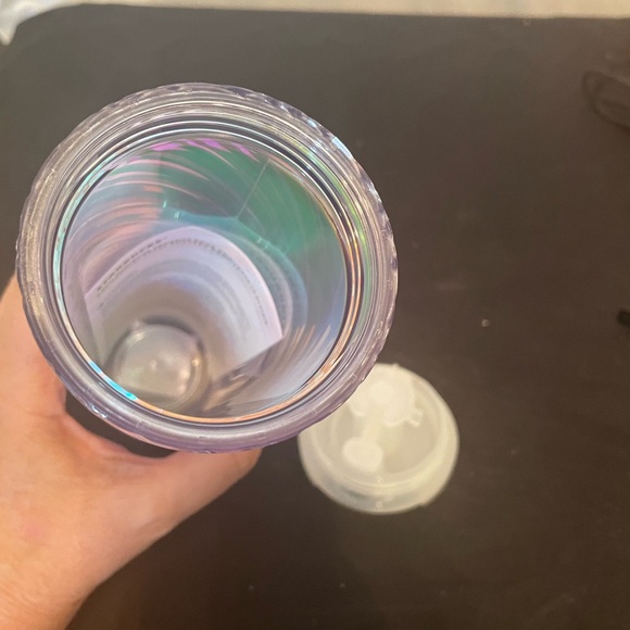 Starbucks Pearl White Iridescent Grande Hot & Cold Twist Open Tumbler 16 oz NWT - Picture 4 of 5